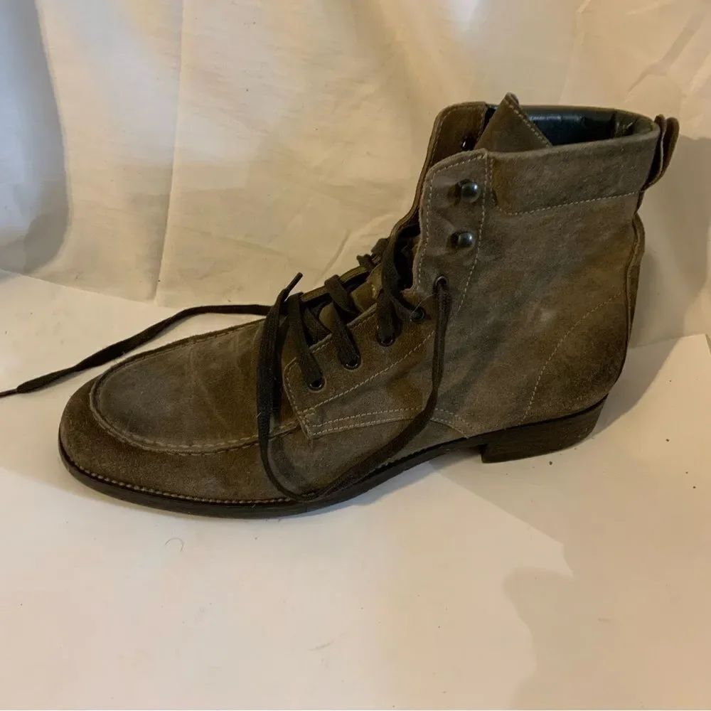 To Boot New York Gray Suede Split Toe Boots size 8.5